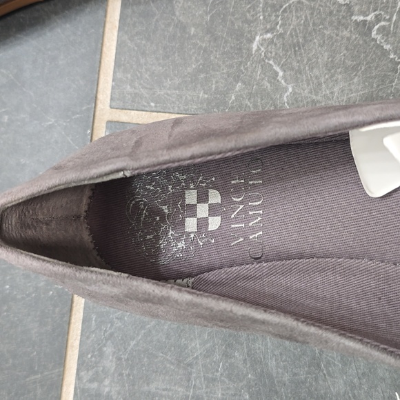 Vincent Camuto Pointed Toed Suede Loafers - Picture 7 of 7